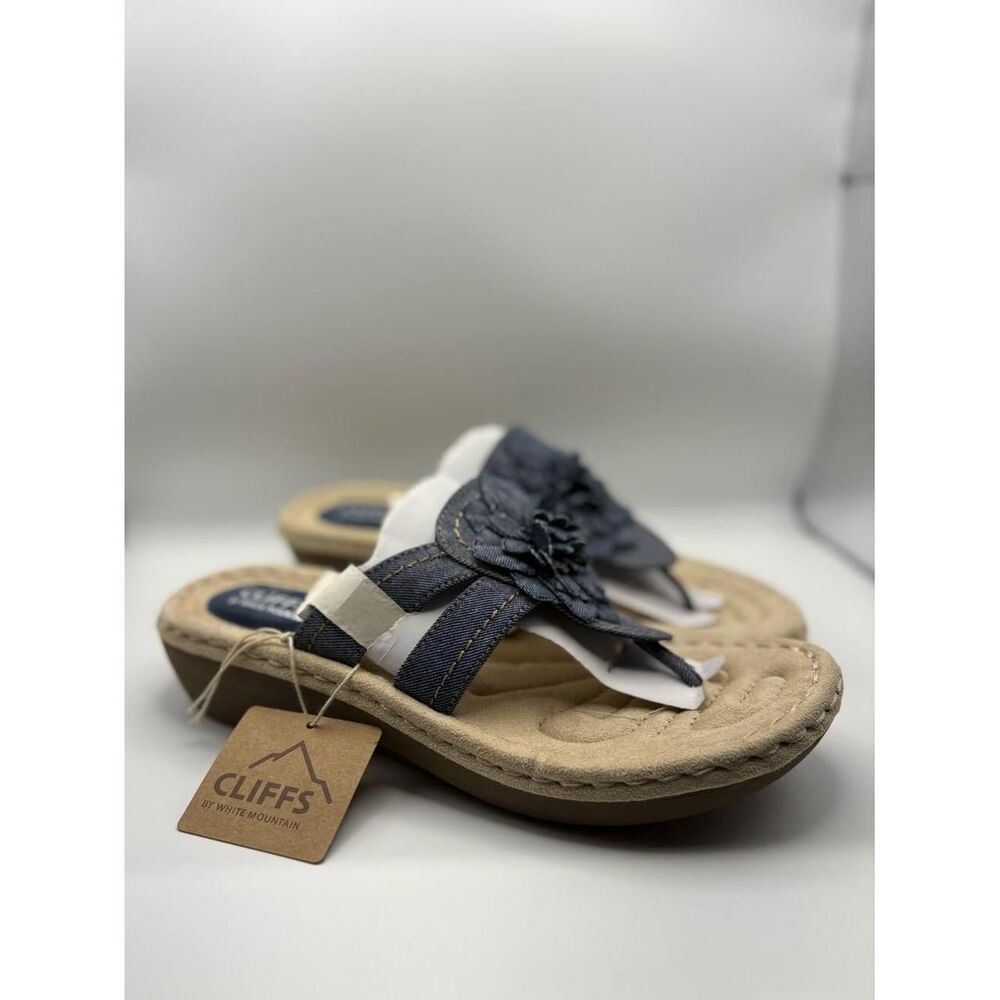Cliffs-by-white-mountain Women's Blue and Tan Sandals